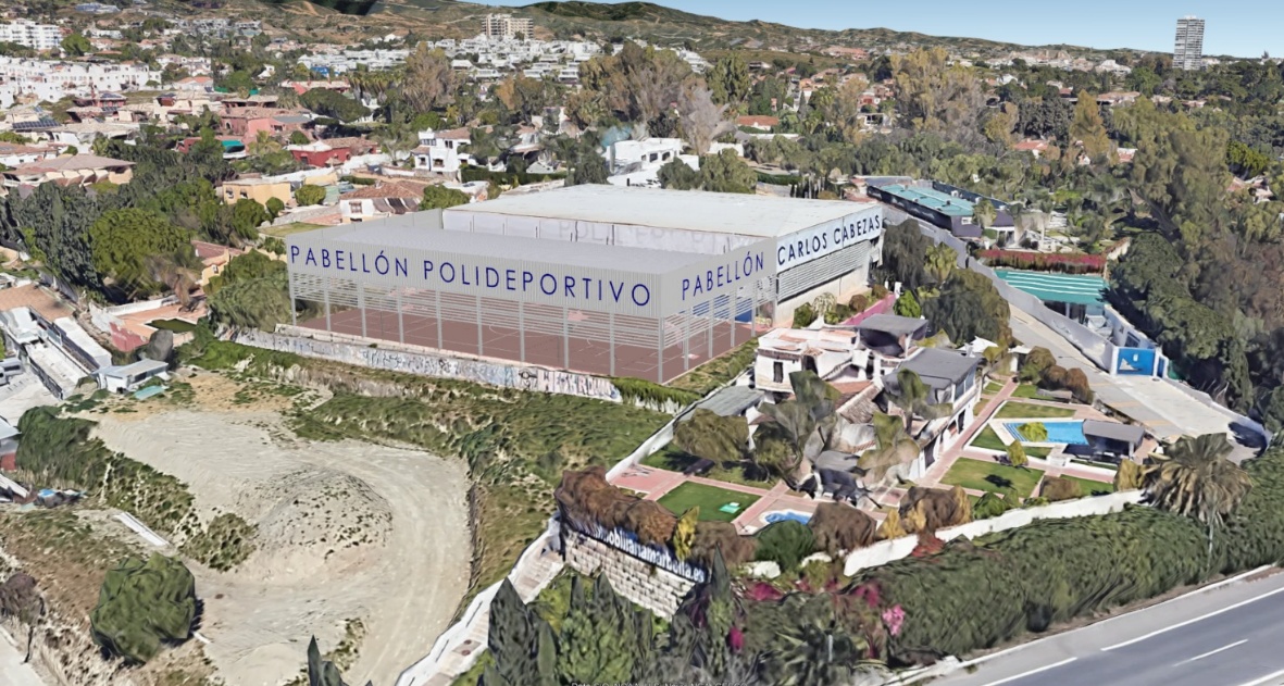 Cubierta del Pabellón Polideportivo Carlos Cabezas en Marbella